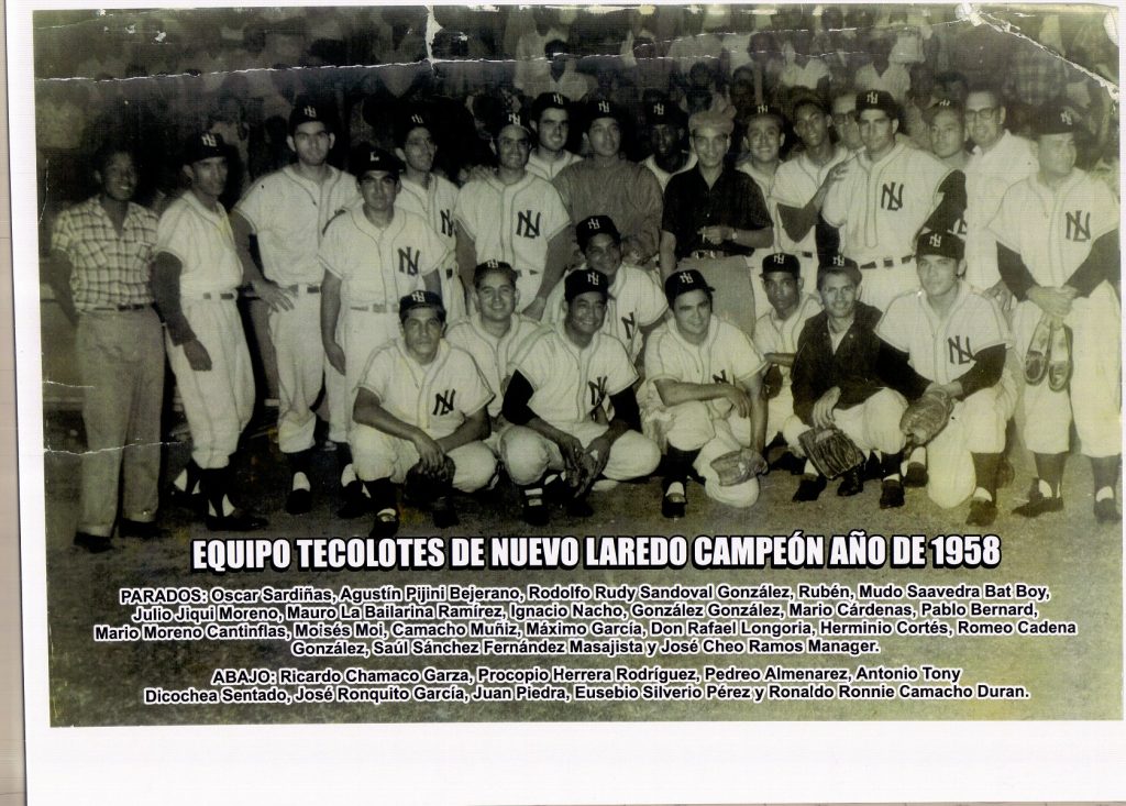 Los Tecolotes de Nuevo Laredo, campeones de 1958